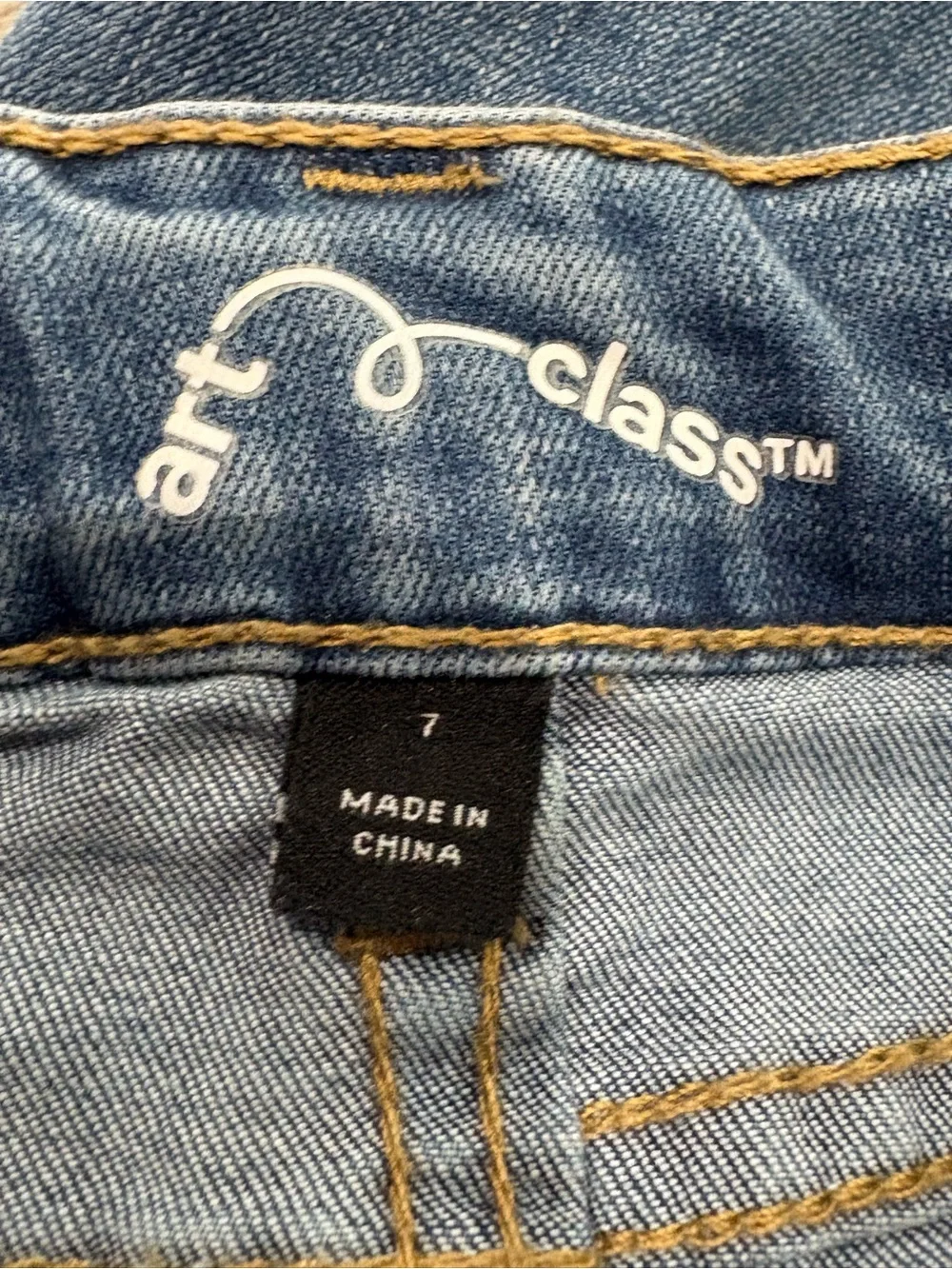 art class Kids Blue Flared Jeans with Front Seams